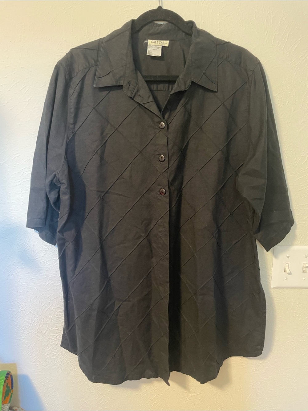 Cali Cali Vintage High Quality Linen Shirt Size L